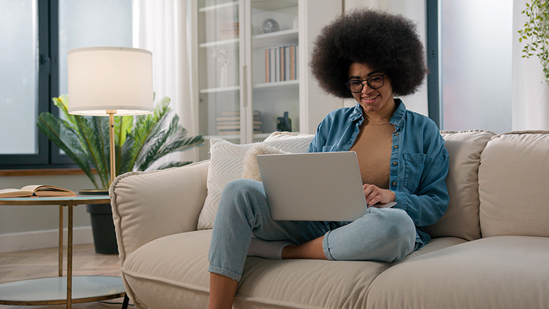 Resident making a payment at home